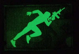 Night Ops Running Man Patch - The Gun Run